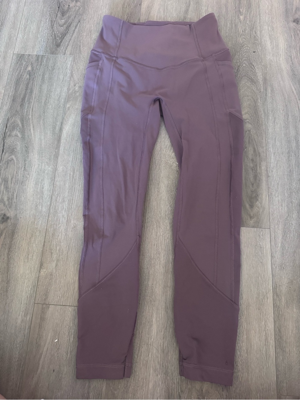 Lululemon All The Right Places Crop II 23” Mauve Taupe Leggings Size 4